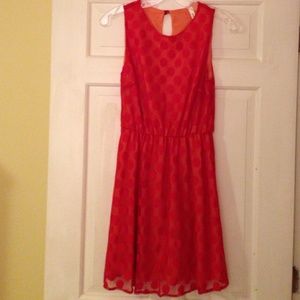 Orange dress by Peppermint, size small. New with tags. Fully lined.